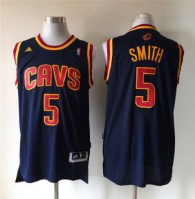 Wholesale Cheap Men\'s Cleveland Cavaliers #5 J.R. Smith Revolution 30 Swingman Navy Blue Jersey