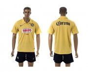 Wholesale Cheap Club De Futbol America Blank Yellow Home Soccer Club Jersey