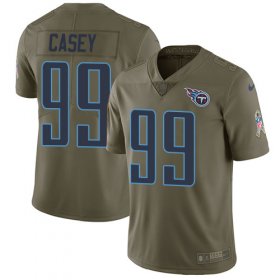 Wholesale Cheap Nike Titans #99 Jurrell Casey Olive Youth Stitched NFL Limited 2017 Salute to Service Jersey