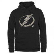 Wholesale Cheap Men's Tampa Bay Lightning Black Rink Warrior Pullover Hoodie