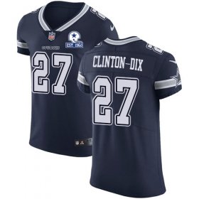 Wholesale Cheap Nike Cowboys #27 Ha Ha Clinton-Dix Navy Blue Team Color Men\'s Stitched With Established In 1960 Patch NFL Vapor Untouchable Elite Jersey