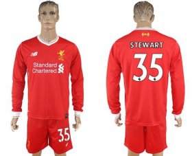 Wholesale Cheap Liverpool #35 Stewart Home Long Sleeves Soccer Club Jersey