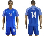 Wholesale Cheap Holland #14 Rekik Away Soccer Country Jersey