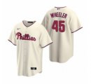 Wholesale Cheap Mens Nike Philadelphia Phillies 45 Zack Wheeler Cream Alternate Stitched Baseball Jersey