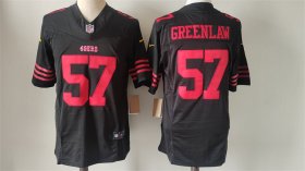 Cheap Men\'s San Francisco 49ers #57 Dre Greenlaw Black 2024 F.U.S.E. Vapor Untouchable Limited Stitched Football Jersey