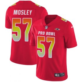 Wholesale Cheap Nike Ravens #57 C.J. Mosley Red Youth Stitched NFL Limited AFC 2018 Pro Bowl Jersey