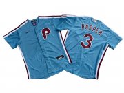 Cheap Men's Philadelphia Phillies #3 Bryce Harper Nike Light Blue Authentic Alternate Baseball Jersey