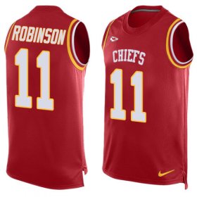 Wholesale Cheap Nike Chiefs #11 Demarcus Robinson Red Team Color Men\'s Stitched NFL Limited Tank Top Jersey