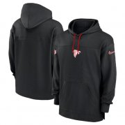 Cheap Men's Atlanta Falcons Black Performance Pullover Hoodie