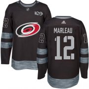 Wholesale Cheap Adidas Hurricanes #12 Patrick Marleau Black 1917-2017 100th Anniversary Stitched NHL Jersey