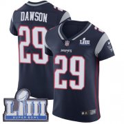 Wholesale Cheap Nike Patriots #29 Duke Dawson Navy Blue Team Color Super Bowl LIII Bound Men's Stitched NFL Vapor Untouchable Elite Jersey