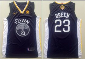 Wholesale Cheap Nike Golden State Warriors #23 Draymond Green Black City Edition 2018 NBA Finals Nike Swingman Jersey