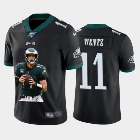 Cheap Philadelphia Eagles #11 Carson Wentz Nike Team Hero 1 Vapor Limited NFL 100 Jersey Black