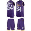 Wholesale Cheap Nike Vikings #54 Eric Kendricks Purple Team Color Men's Stitched NFL Limited Tank Top Suit Jersey