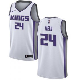 Wholesale Cheap Women\'s Sacramento Kings #24 Buddy Hield White Basketball Swingman Association Edition Jersey