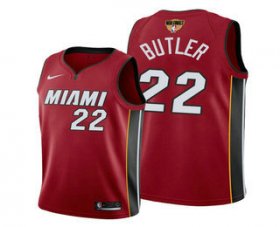 Wholesale Cheap Men\'s Miami Heat #22 Jimmy Butler Red 2020 Finals Bound Association Edition Stitched NBA Jersey