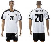 Wholesale Cheap Austria #20 Sabitzer White Away Soccer Country Jersey