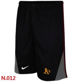 Wholesale Cheap Nike MLB Oakland Athletics Performance Training Shorts Black