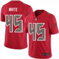 Wholesale Cheap Nike Buccaneers #45 Devin White Red Youth Stitched NFL Limited Rush Jersey