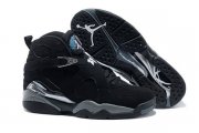 Wholesale Cheap Womens Air Jordan 8 Chrome Black/White-Grey