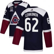 Wholesale Cheap Men's Colorado Avalanche #62 Artturi Lehkonen 2022 Navy Stanley Cup Champions Patch Stitched Jersey