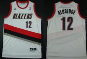 Wholesale Cheap Portland Trail Blazers #12 LaMarcus Aldridge Revolution 30 Swingman White Jersey