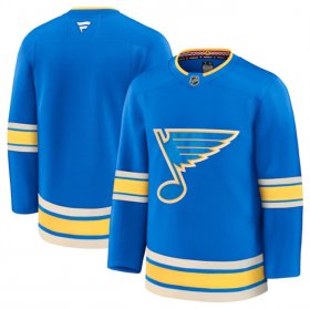 Men\'s St. Louis Blues Blank Blue 2024-25 Alternate Stitched Hockey Jersey