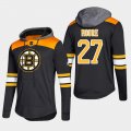 Wholesale Cheap Bruins #27 John Moore Black 2018 Pullover Platinum Hoodie