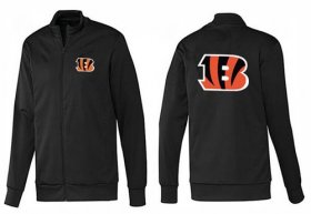 Wholesale Cheap NFL Cincinnati Bengals Team Logo Jacket Black_1