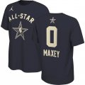 Cheap Men's 2024 All-Star #0 Tyrese Maxey Navy T-Shirt