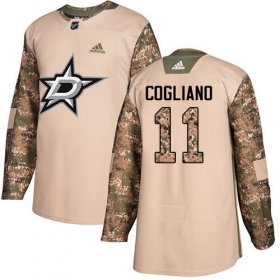 Cheap Adidas Stars #11 Andrew Cogliano Camo Authentic 2017 Veterans Day Youth Stitched NHL Jersey