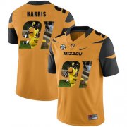 Wholesale Cheap Missouri Tigers 91 Charles Harris Gold Nike Fashion College Football Jersey