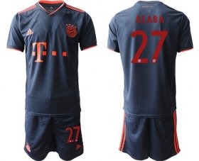 Wholesale Cheap Bayern Munchen #27 Alaba Third Soccer Club Jersey