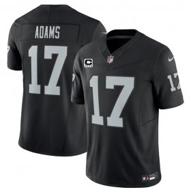 Wholesale Cheap Men\'s Las Vegas Raiders #17 Davante Adams Black 2023 F.U.S.E With 4-Star C Patch Vapor Untouchable Football Stitched Jersey