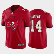 Wholesale Cheap Tampa Bay Buccaneers #14 Chris Godwin Red Men's Nike Big Team Logo Vapor Limited NFL Jersey