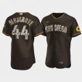 Cheap Men's San Diego Padres #44 Joe Musgrove Diamond Edition Brown Jersey