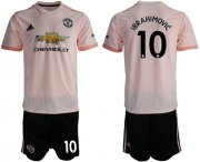 Wholesale Cheap Manchester United #10 Ibrahimovic Away Soccer Club Jersey