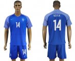 Wholesale Cheap Holland #14 Rekik Away Soccer Country Jersey