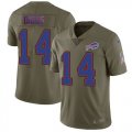 Wholesale Cheap Nike Bills #14 Stefon Diggs Olive Youth Stitched NFL Limited 2017 Salute To Service Jersey