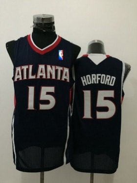 Wholesale Cheap Men\'s Atlanta Hawks #15 Al Horford Navy Blue Swingman Jersey