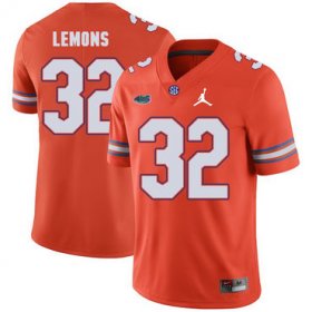 Wholesale Cheap Florida Gators 32 Adarius Lemons Orange College Football Jersey