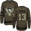 Wholesale Cheap Adidas Penguins #13 Nick Bonino Green Salute to Service Stitched NHL Jersey