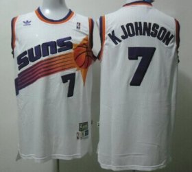 Wholesale Cheap Phoenix Suns #7 Kevin Johnson White Swingman Throwback Jersey