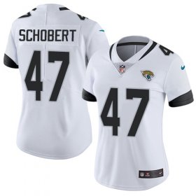 Wholesale Cheap Nike Jaguars #47 Joe Schobert White Women\'s Stitched NFL Vapor Untouchable Limited Jersey