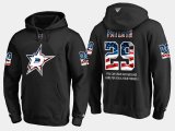 Wholesale Cheap Stars #29 Greg Pateryn NHL Banner Wave Usa Flag Black Hoodie