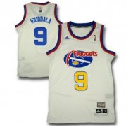 Wholesale Cheap Denver Nuggets #9 Andre Iguodala ABA Hardwood Classic Swingman White Jersey