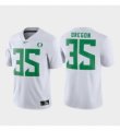 Wholesale Cheap Men Oregon Ducks 35 White Game Football Jersey