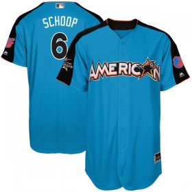 Wholesale Cheap Orioles #6 Jonathan Schoop Blue 2017 All-Star American League Stitched Youth MLB Jersey