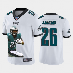 Cheap Philadelphia Eagles #26 Miles Sanders Nike Team Hero 3 Vapor Limited NFL 100 Jersey White