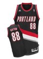 Wholesale Cheap Portland Trail Blazers #88 Nicolas Batum Black Swingman Jersey